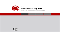 Desktop Screenshot of dr-greguletz.de